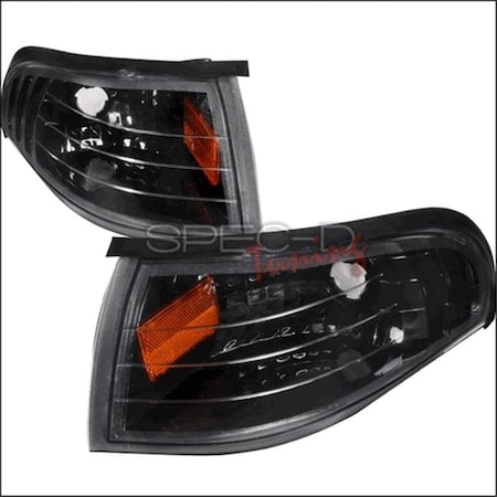 Overtime Corner Lights for 94 to 98 Ford Mustang; Black - 10 x 12 x 18 in. OV18280